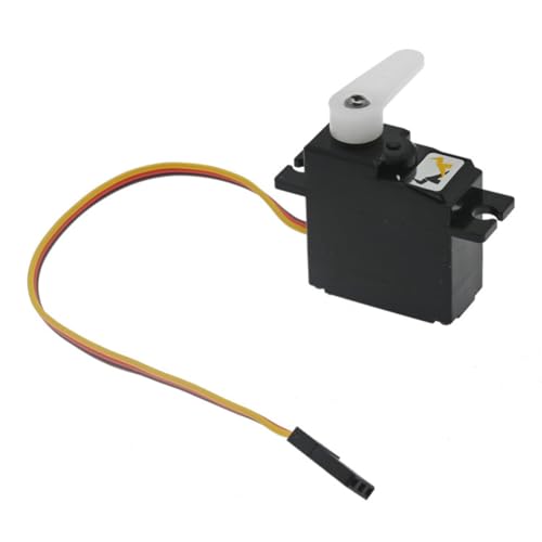 Aiwjeakh 1 Stück Digital-Servo Schwarz Kunststoff für 1/12 MN78 MN82 MN99S Digit Metallgetriebe-Servos RC-Auto Aufgerüstete Teile von Aiwjeakh