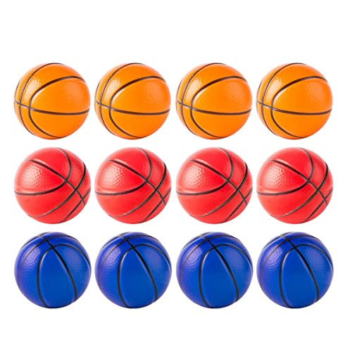 Aiwjeakh 12Pcs Handbasketball-Dekompressions-Ball-Spielzeug-Übungs-Weicher Elastischer Stressabbau-Ball-Kind-Kleiner Ball-Spielzeug-Massage-Spielzeug von Aiwjeakh