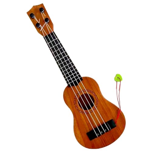 Aiwjeakh 17 Kinder-Ukulele-Gitarre, 4 Saiten, Mini-Gitarre, Kinder-Musikinstrumente, Spielzeug mit Plektren für Kleinkinder, Kinder, , Mädchen, Einfach zu Bedienen, B von Aiwjeakh