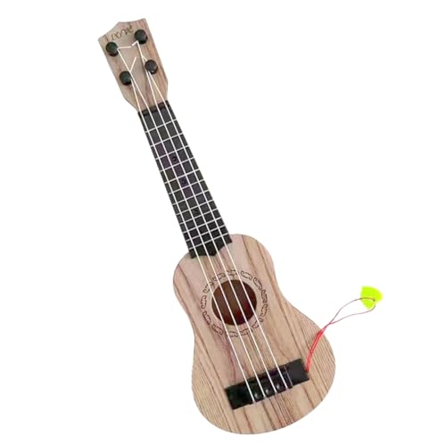 Aiwjeakh 17 Kinder-Ukulele-Gitarre, 4 Saiten, Mini-Gitarre, Kinder-Musikinstrumente, Spielzeug mit Plektren für Kleinkinder, Kinder, , Mädchen, Einfache Installation, C von Aiwjeakh