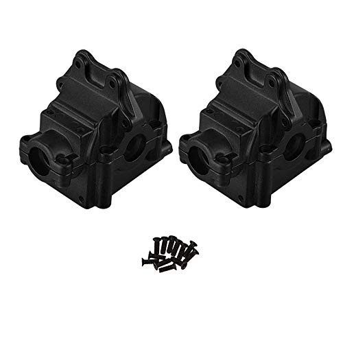 Aiwjeakh 2 StüCk Metall Welle Box Getriebe Obere und Untere Abdeckung 144001-1254 für 1/14 144001 RC Auto Teile, Schwarz von Aiwjeakh