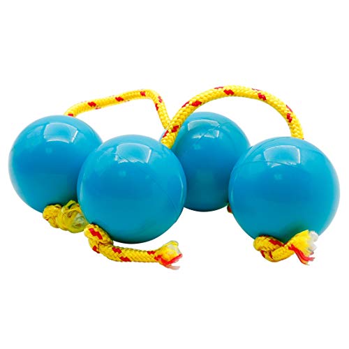 Aiwjeakh 2 StüCke Kunststoff Sand Hammer Maracas Ei Baby Kind Spielzeug Orff FrüHe PäDagogische Musik Spielzeug Blau Farbe von Aiwjeakh