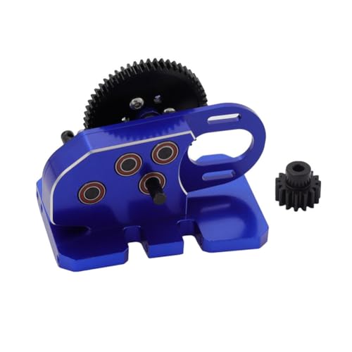 Aiwjeakh 2Low CNC-Getriebe, Mittelgetriebe mit Overdrive für LCG 1/10 RC Crawler für Axial SCX10 III 90046 TRX4, Blau von Aiwjeakh