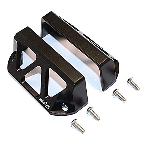 Aiwjeakh 2P Aluminium Lenkung Servo Protector Guard 7037 für RC Short Truck Auto Traxxas1 / 16 E- VXL Slash 4WD Summit VXL, Schwarz von Aiwjeakh