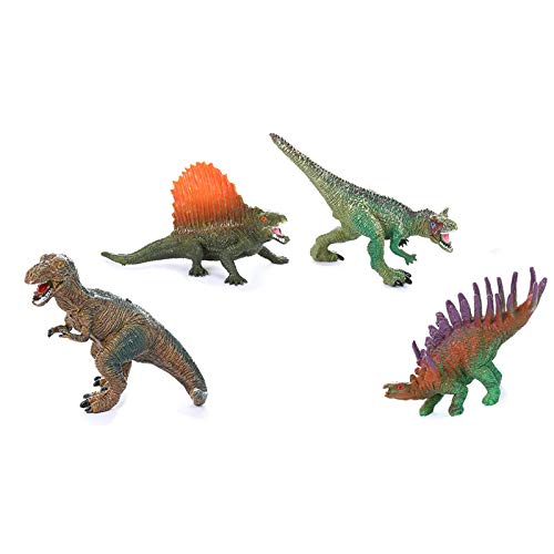 Aiwjeakh 4 StüCk DIY 3D Malerei Wasser Zeichnung Dinosaurier Figuren Graffiti Spielzeug Set Kunsthandwerk Lern Spielzeug für Kinder Geschenk von Aiwjeakh