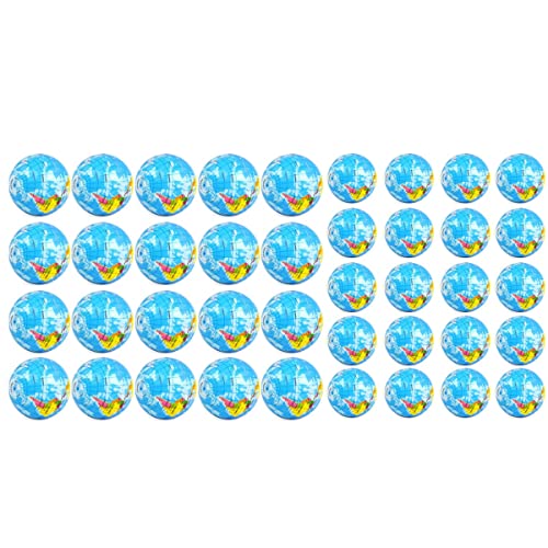 Aiwjeakh 40 StüCk Globe Stress Ball World Earth StressbäLle, 3 2,5 Mini-Schaumstoff-StressbäLle für Erwachsene Teenager FingerüBungen von Aiwjeakh