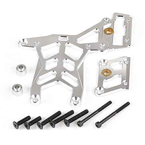 Aiwjeakh CNC Alu Verbindung Platte Set Hinten Oben FüR 1/5 ROVAN KM Baja 5B 5T 5SC Rc Teile-Silber von Aiwjeakh