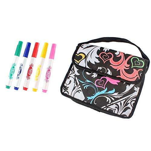 Aiwjeakh DIY Personalisieren Malbare Reversible Pailletten Rucksack MäDchen Erstellen Sie Ihre Eigene Schul Tasche DIY Doodle Kinder Kunst Spielzeug (B) von Aiwjeakh