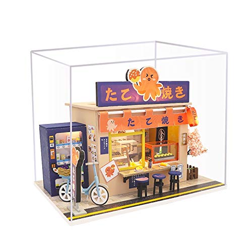 Aiwjeakh DIY Puppen Haus Puppen HäUser Miniatur Puppen Haus MöBel Kit Spielzeug für Kinder Weihnachts Geschenk M913, mit Schutz (A) von Aiwjeakh