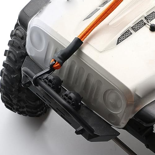 Aiwjeakh Fahrzeugschale mit Elastischer Kordel für 1/10 RC Crawler Car TRX4 Trx6 SCX10 Rescue Trailer Strap Hook Upgrade Zubehör Grün von Aiwjeakh