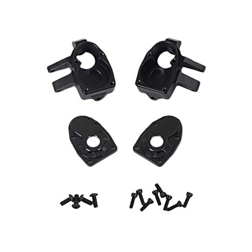 Aiwjeakh Geeignet FüR 1/10 Kletter Auto Axial Capra Scx10III Aluminium Legierung CNC Front Lenk Becher ZubehöR Schwarz von Aiwjeakh