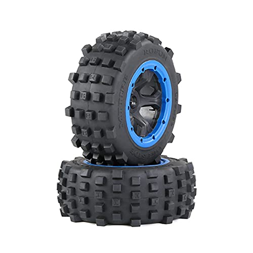 Aiwjeakh GeläNdewagen Hinterreifen für 1/5 BAHA ROVAN KM Baja 5T/5SC/5FT Rc Auto Spielzeug Teile 195X80Mm,Blau von Aiwjeakh