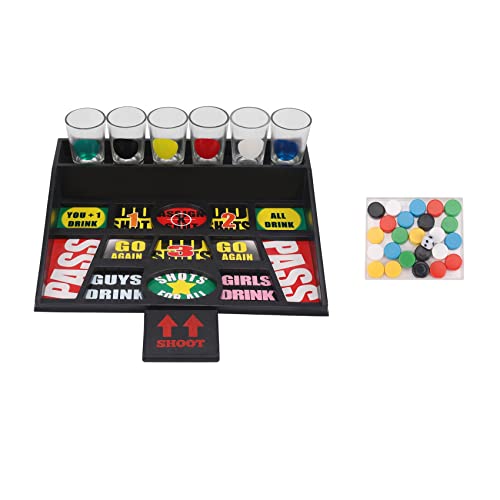 Aiwjeakh Geschenke Münzen Spiele Roulette Trinken Bar Spiel Mit 6 Glas Schalen Und 1 Brett von Aiwjeakh