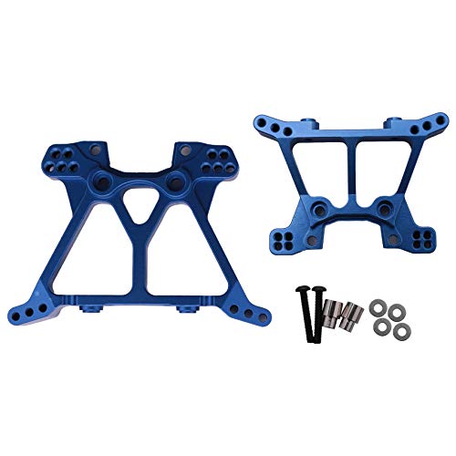 Aiwjeakh Metall Shock Tower Set Vorne und Hinten für 1/10 Slash 4WD RC Auto Upgrade Teile, Blau von Aiwjeakh