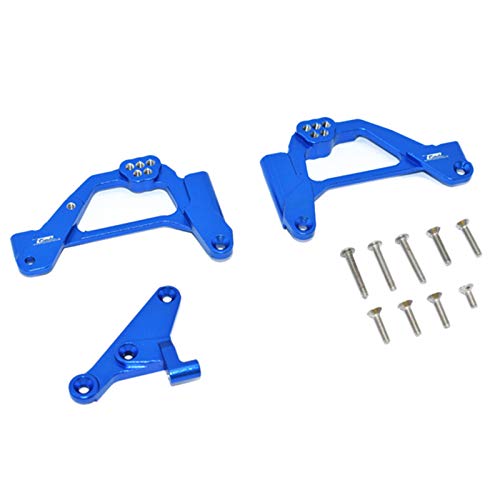 Aiwjeakh Metall Vorderachse Halterung Stoß DäMpfer Halterung Panhard Halterung für 1/10 RC Crawler Axial SCX10 III AXI03007, Blau von Aiwjeakh