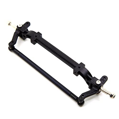 Aiwjeakh Rc Auto Metall Vorder Achse Lenkung Stange Verbindung Stange für 1/14 Traktor RC Auto Teile Schwarz von Aiwjeakh