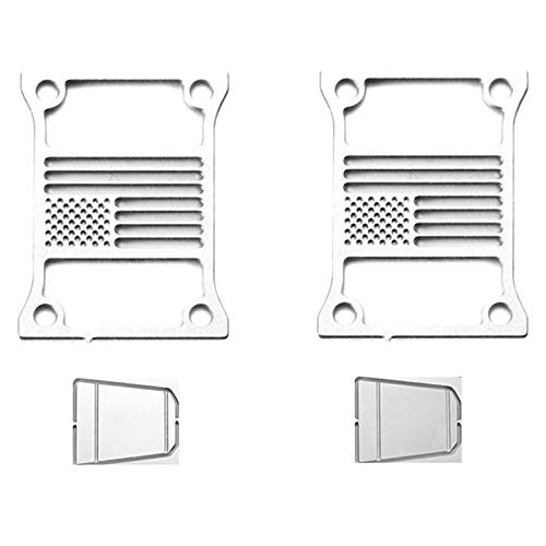 Aiwjeakh Rück Licht Verkleidung Aus Metall für Rück Licht Verkleidung für 1/10 Axial Scx10 Iii Axi03007 Rc Auto Dekorations Teile, A. von Aiwjeakh