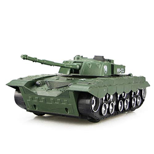 Aiwjeakh Tank Kindermodell Spielzeug mit Flash Soundeffekt Sound und Lichtspur TräGheit Spielzeug Armeegrün von Aiwjeakh