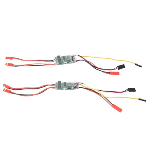 Aiwjeakh Zweiwege-Bidirektionaler Bürsten-Esc 2s-3s Lipo 5a Esc-Geschwindigkeitsregelung für RC-Modellboot/ 130 180 Bürstenmotor, 2 STK von Aiwjeakh