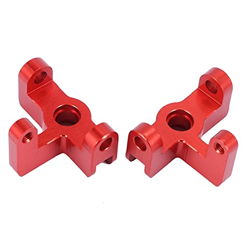 Aiwjeakh für 144001 1/14 RC Auto Teile Legierung Aluminium Lenk Becher Vorder Rad Sitz Lenk Nabe, Rot von Aiwjeakh