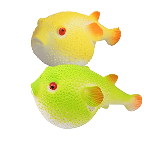 Aiyouwei 2pcs Emulation Fish Stress Ball Fidget Toy Sensory Ball, Kids Party Favors Geschenke von Aiyouwei