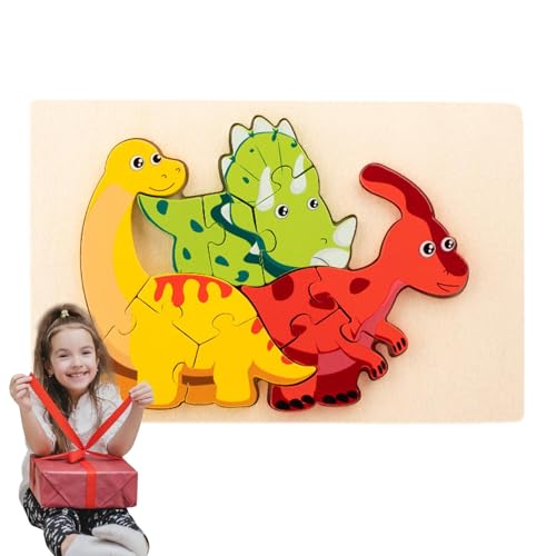 Aizuoni 3D-Puzzles für Kinder,3D-Cartoon-Puzzles für Kinder - 3D-Cartoon-Puzzle zum Lernen von Holzpuzzles,Lernrätsel für und Mädchen, Heimreisen, Kultivierung, Kreativität, logisches Denken von Aizuoni