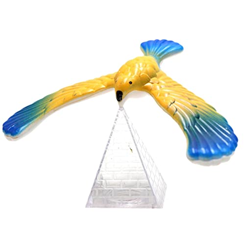 Aizuoni Balancierender Vogel | Balance Eagle Bird Schwerkraftvogel - Vogel Finger Balance Spielzeug Desktop Dekoration Neuheit Trick Lernspielzeug (Zufällige Farbe) von Aizuoni