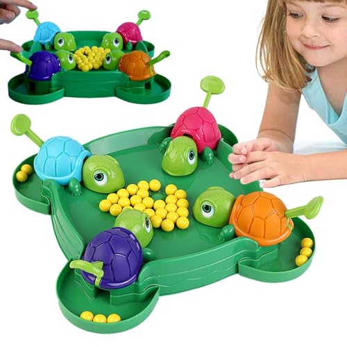 Aizuoni Brettspiel Für Kinder, Hungry Turtle Game, Hungrige Schildkröten-Fütterungsspiel, Hungrige Schildkröten-Brettspiel, Vorschulspiel Für Kinder, Schildkröten-Fütterungsbrettspiel, Gierige Kleine von Aizuoni