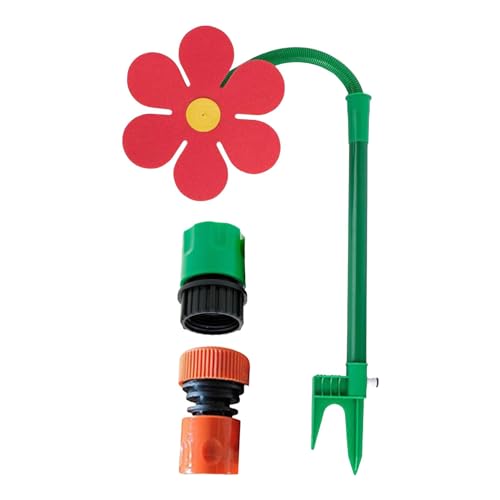 Aizuoni Crazy Daisy Sprinkler, Spritzblume Garten, Gartensprinkler Für Kinder - Multifunktion Garten Sprinkler, Dancing Daisy Garden Bewässerungsgerät, Blumensprüher, Wassersprinkler Für Hunde von Aizuoni