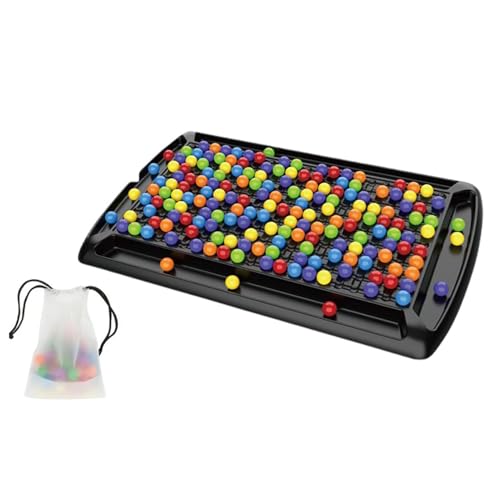 Aizuoni Elimination Brettspiel, Intellektuelles Schachbrett Kugeln, Rainbow Puzzle Schachspiel, 241X Rainbow Ball Elimination Spiel Eltern-Kind-Interaktionsspielzeug, Pädagogisches Schachbrettspiel von Aizuoni