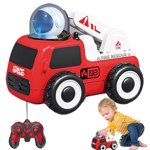 Aizuoni Ferngesteuertes Auto, ferngesteuertes Kinderauto - Ferngesteuerte Feuerlöschfahrzeuge,Astronautenmodell, kreative RC-Technikfahrzeuge für Kinder ab 3 Jahren von Aizuoni