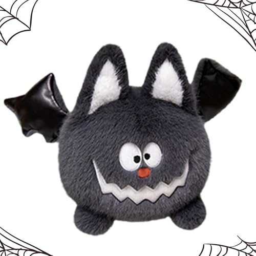 Aizuoni Halloween Kuscheltier, Halloween Plush, Halloween-Plüschtiere, Süße Ausgestopfte Totenkopf-Kür-bis-Fledermaus-Spinnen-Geist-Puppe Aus Plüsch, Weiche Cartoon-Plüschpuppen, Kuscheltiere von Aizuoni