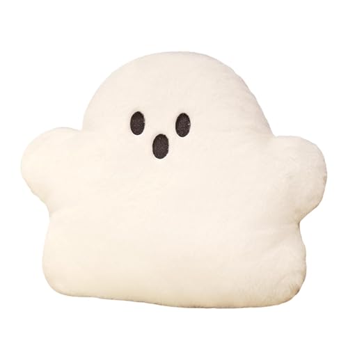 Aizuoni Halloween Kuscheltier, Halloween Plush, Süßes Geisterkissen, Süße Gruselige Geister-Plüschtierpuppe, Heimdekoration, Weiches, Bequemes, Mit Milchflanell Gefülltes Plüschtier Für Kinder von Aizuoni