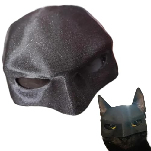 Aizuoni Katzenkostüm Für Katzen, Katzenmaskekatzenmaske, Schwarze Katze Realistische Lustige Maske, Niedliche Und Lustige Kostüm-Requisiten Für Aufführungen, Halloween, Kostümpartys, Festivals von Aizuoni