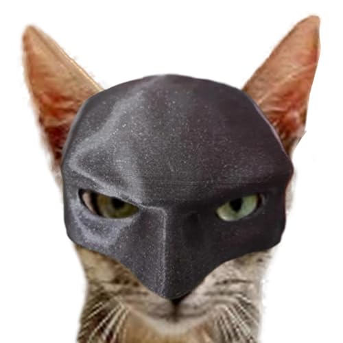 Aizuoni Katzenkostüm Für Katzen, Katzenmaskekatzenmaske, Schwarze Katze Realistische Lustige Maske, Niedliche Und Lustige Kostüm-Requisiten Für Aufführungen, Halloween, Kostümpartys, Festivals von Aizuoni