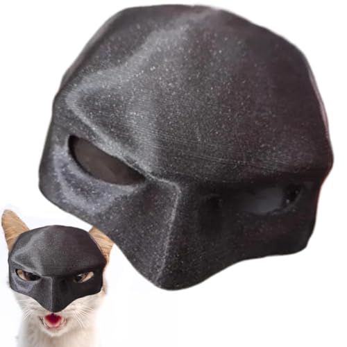 Aizuoni Katzenkostüm Für Katzen, Katzenmaskekatzenmaske, Schwarze Katze Realistische Lustige Maske, Niedliche Und Lustige Kostüm-Requisiten Für Aufführungen, Halloween, Kostümpartys, Festivals von Aizuoni