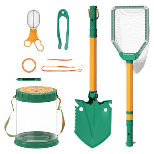 Aizuoni Kids Explorer Kit,Schmetterlings-Sammelset für Kinder,Tragbares Critter Catcher Outdoor-Abenteuerset | Vielseitiges Schmetterlingsfänger-Spielzeug, Kinder-Abenteuerset für Kinder, und Mädchen von Aizuoni