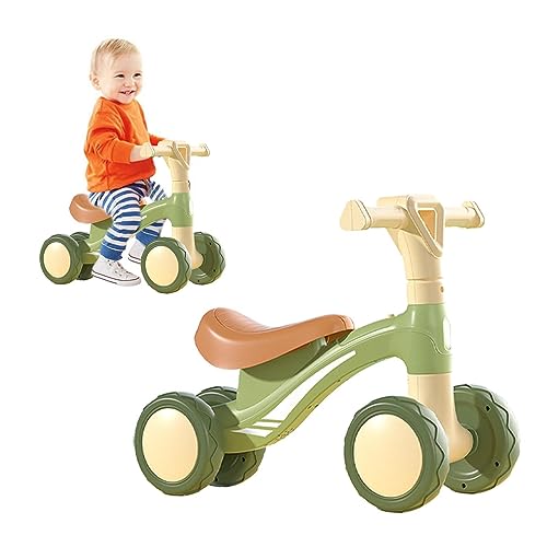 Aizuoni Kleinkind-Wanderer mit Rädern, Weiches Kleinkinderfahrrad mit 4 Rädern, rund, Kleinkind-Aufsitzspielzeug für 1–6-jährige Jungen und Mädchen, Kleinkind-Kletterspielzeug für den Innenbereich von Aizuoni