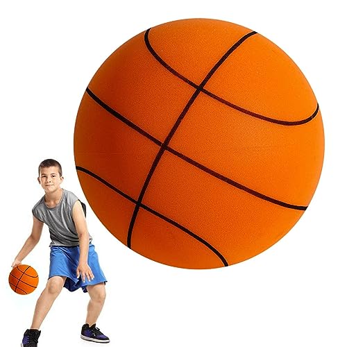 Aizuoni Ruhiger Basketball | Quiet Balls Sicherer, Leichter Indoor-Silentball - Hochelastisch Im Labor Silent Basketball | Leichter Dribbling-Schaumbasketball Zum Spielen Zu Hause, Leicht Zu Greifen von Aizuoni