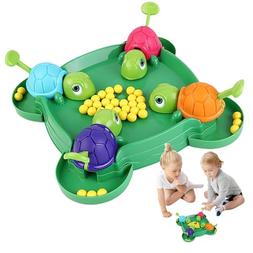 Aizuoni Schildkröte Brettspiel, Hungry Turtles Spiel, Hungrige Schildkröte Vorschulspiel Für Kinder, Hungry Turtle Brettspiel, Interaktive Spiele Für Eltern Und Kinder, Schnapp Dir Das Bean Ball Spiel von Aizuoni