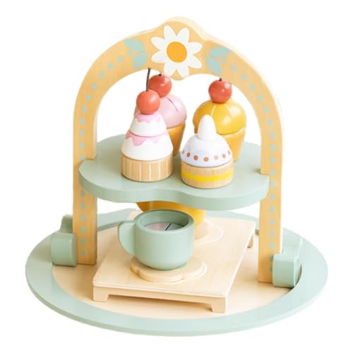 Aizuoni Teeservice für Kinder,Teeservice für Kinder | Küchen-Rollenspielset - Spielendes Teeparty-Set für kleine Mädchen im Alter von 3–6 Jahren, Teezeit-Spielzeug, Kinderküchen-Rollenspielset von Aizuoni