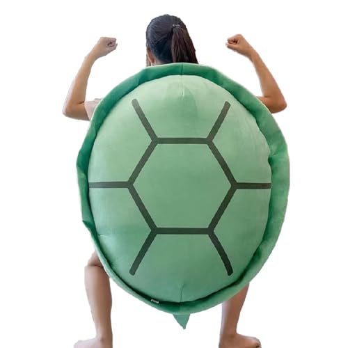 Aizuoni Turtle Pillow, Schildkröten Kissen Zum Anziehen, Schildkröten Kissen, Schildkrötenpanzer Tragbares Kissen, Riesiges Plüschschildkrötenkissen Für Erwachsene, Weiches, Bequemes von Aizuoni