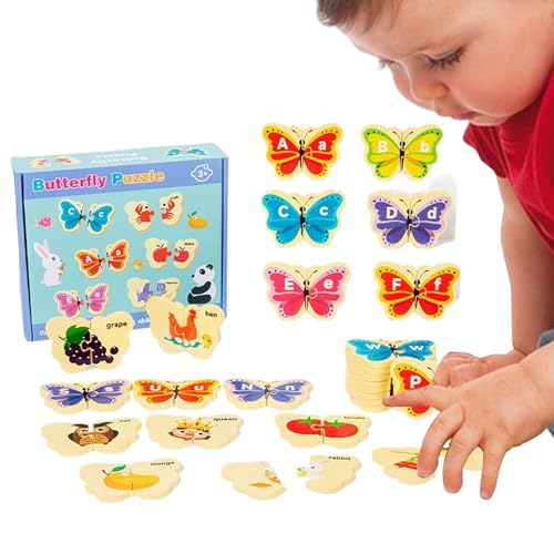 Alphabet Tiere Puzzle | Holz Tier Puzzle Lernspiel - Lernspielzeug Zur Feinmotorik Für Kinder Ab 3 Jahre Kindergarten Vorschule Homeschooling Und Reisen Alphabet Tiere Puzzle | Holz Tier Puzzle Lernspiel - Lernspielzeug Zur Feinmotorik Für Kinder Ab 3 Jahre Kindergarten Vorschule Homeschooling Und Reisen von Aizuoni