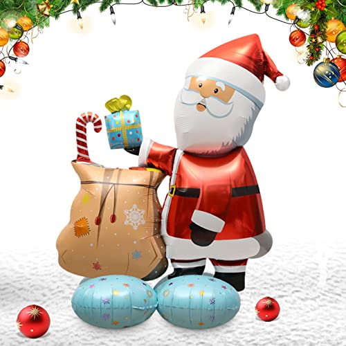 Startseite Folienballons, Feiertags-Ballon-Dekore Mit Weihnachtsmann, Schneemann, Weihnachtsdeko Kinder Weihnachten Dekoration Riese Weihnachten Folienballons Helium Luftballons von Aizuoni