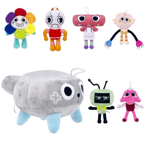 Ajuanbazha Dandy Horror Game Plüschtier, 30 cm Dandy's World Plüschspielzeug, Weiches und Süßes Stofftier für Jungen und Mädchen (Grauer Stuhl) von Ajuanbazha