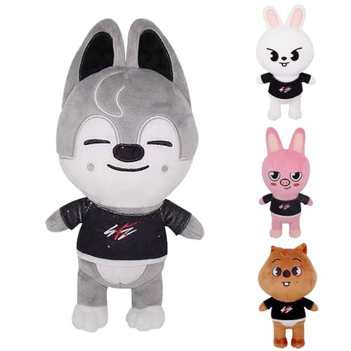 Ajuanbazha Stray Kids Skzoo Plüschfigur, Skzoo Plush Kuscheltier, Süßes Cartoon Plüschtier, Ideal für Fans und Als Geschenk für Kinder (Heiser) von Ajuanbazha