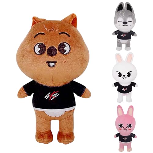 Ajuanbazha Stray Kids Skzoo Plüschfigur, Skzoo Plush Kuscheltier, Süßes Cartoon Plüschtier, Ideal für Fans und Als Geschenk für Kinder (Tragen) von Ajuanbazha