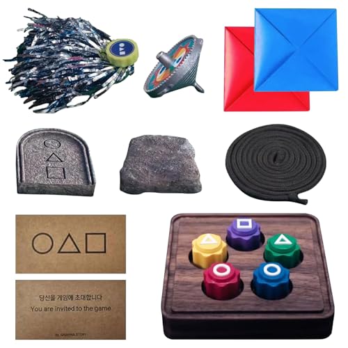 Ajuanbazha Traditionelles Koreanisches Gonggi-Spiel, Wurfspiel Set mit Steinen, Gonggi Korean Game Set, Ideal für Hand-Augen-Koordination, Familienreisen Spiel von Ajuanbazha