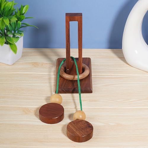 Ajuny Denk Sport Puzzle aus Holz Seilschlaufe Spiel für Erwachsene und Kinder – Puzzles mit Schnur Denken Herausforderung Spielzeug für Familienspaß und Heim Dekoration Ajuny Denk Sport Puzzle aus Holz Seilschlaufe Spiel für Erwachsene und Kinder – Puzzles mit Schnur Denken Herausforderung Spielzeug für Familienspaß und Heim Dekoration von Ajuny
