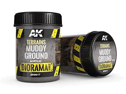 (AK8017) - AK Interactive Terrain 250ml - Muddy Ground von AK Interactive